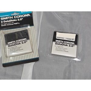 (Two) Vintage Smith Corona DataDisk 2.8" 2-Pack S61838 Word Processor Disks PWP
